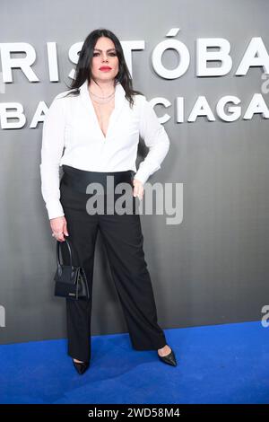 Madrid. Spagna. 20240118, Marisa Jara partecipa alla premiere «Cristobal Balenciaga» al Callao Cinema il 18 gennaio 2024 a Madrid, Spagna Foto Stock