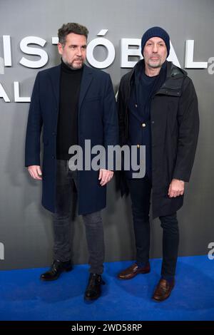 Madrid. Spagna. 20240118, Alvarno partecipa alla premiere «Cristobal Balenciaga» al Callao Cinema il 18 gennaio 2024 a Madrid, Spagna Foto Stock