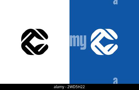 Logo C monogramma Modern Letter, Letter CC Elegant Business Logo Illustrazione Vettoriale