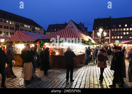 Mercatino di Natale di Norimberga, 28 novembre 2022 Foto Stock