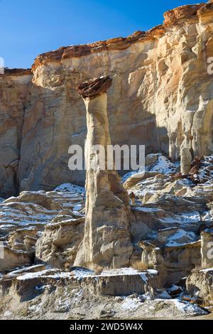 Wahweap Hoodoos, White Hoodoos, sculture in arenaria, Grand Staircase Escalante National Monument, Utah, USA, Nord America Foto Stock