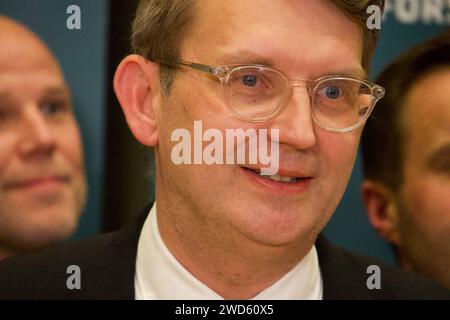 Troels Lund Poulsen Vice primo Ministro della Danimarca e leader di Venstre durante una conferenza stampa sul primo accordo parziale dell'accordo di difesa Copenaghen Ministero della difesa danese Copyright: XKristianxTuxenxLadegaardxBergx 2E6A2754 Foto Stock