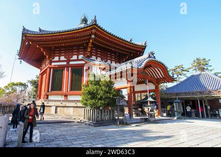 Nanendo pagoda a Kofuku-ji a Nara, Giappone. Foto Stock