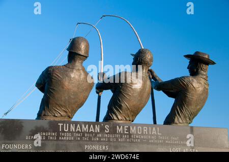 Tunaman's Memorial, Shelter Island Shoreline Park, San Diego, California Foto Stock