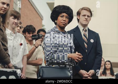 DATA DI USCITA: 22 marzo 2024. TITOLO: Shirley. STUDIO: Netflix. DIRETTORE: John Ridley. TRAMA: Film biografico su Shirley Chisholm, la prima donna nera del Congresso d'America. PROTAGONISTA: REGINA KING nel ruolo di Shirley Chisholm, LUCAS HEDGE nel ruolo di Robert Gottlieb. (Immagine di credito: © Netflix/Entertainment Pictures/ZUMAPRESS.com) SOLO PER USO EDITORIALE! Non per USO commerciale! Foto Stock