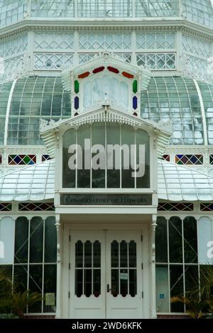 Conservatorio di fiori, Golden Gate Park di San Francisco, California Foto Stock