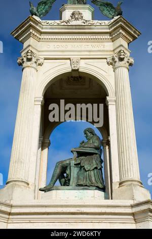 Statua di Francis Scott Key, Golden Gate Park, San Francisco, California Foto Stock