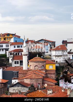 Tirilye, Bursa - 1° gennaio 2024: Veduta di Tirilye, uno dei luoghi storici e turistici di Bursa, TURCHIA Foto Stock