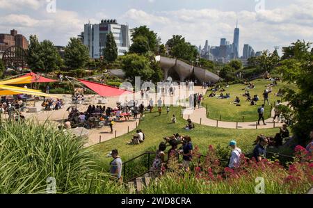 New York City: Little Island, a Manhattan Foto Stock