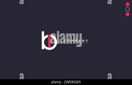 BI lettere alfabetiche iniziali monogramma logo Illustrazione Vettoriale