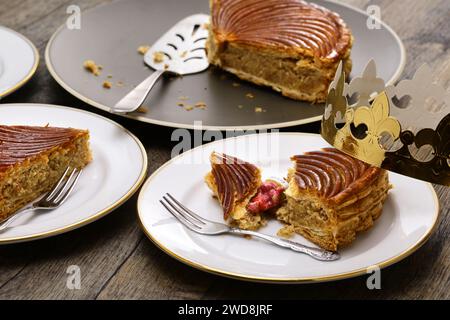 galette des rois, torta francese Foto Stock