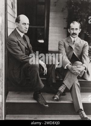 Wright Brothers a casa, Dayton, Ohio, 1909 Foto Stock