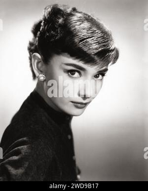 Audrey Hepburn pubblicita' ancora, 1954 Foto Stock