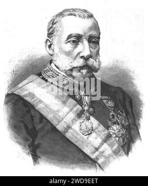 1891-01-22, la Ilustración Española y americana, Manuel Alonso Martínez (ritagliato). Foto Stock