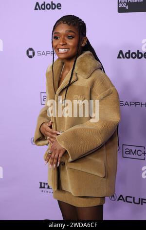 Utah. 18 gennaio 2024. Dominique Thorne at Film Festival Premiere Screening for FREAKY TALES Premiere al Sundance Film Festival 2024 Eccles Theater, Park City, Utah, 18 gennaio 2024. Crediti: JA/Everett Collection/Alamy Live News Foto Stock