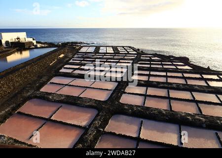 Il sito di interesse scientifico di Las Salinas de Fuencaliente è uno spazio protetto situato nell'isola di la Palma Foto Stock