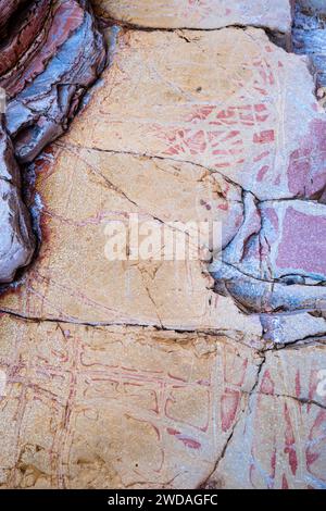 Fotografia di Ernst Tinaja ed è una geologia molto bella. Big Bend National Park, Texas, Stati Uniti. Foto Stock