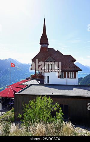 Panoramarestaurant Harder Kulm, Interlaken, Canton Berna, Svizzera Foto Stock