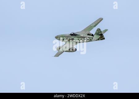 Messerschmitt me 262, in volo al Royal International Air Tattoo 2023. Foto Stock