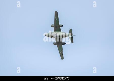 Messerschmitt me 262, in volo al Royal International Air Tattoo 2023. Foto Stock