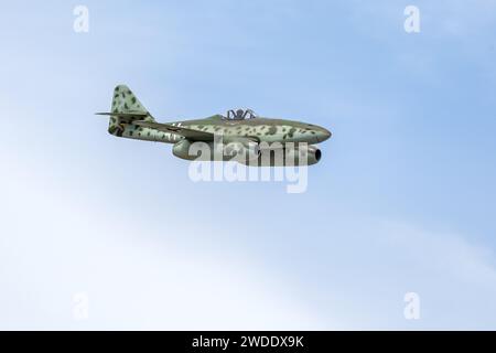 Messerschmitt me 262, in volo al Royal International Air Tattoo 2023. Foto Stock