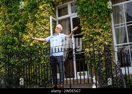 Ken Follett, casa di campagna, l'Old Rectory, a Knebworth, vicino a Stevenage, Hertfordshire. Foto Stock