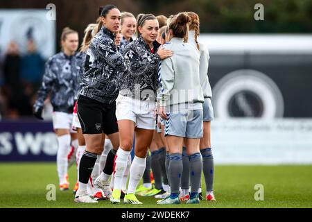 Londra, Regno Unito. 20 gennaio 2024. Katie McCabe (15 Arsenal) prima della partita Barclays fa Womens Super League tra Arsenal e Everton al Manganta Pay UK Stadium Meadow Park di Londra, Inghilterra. (Liam Asman/SPP) credito: SPP Sport Press Photo. /Alamy Live News Foto Stock