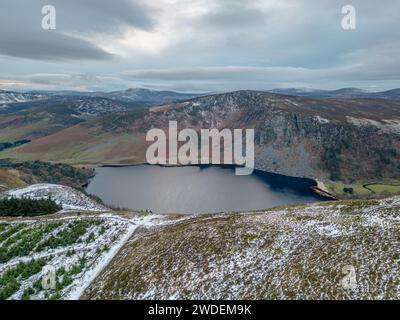 Spolveramento di neve a Sally Gap Foto Stock