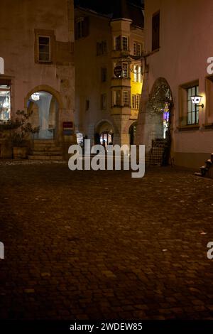 Obergässli nel centro storico di Biel, Svizzera 2024. Foto Stock