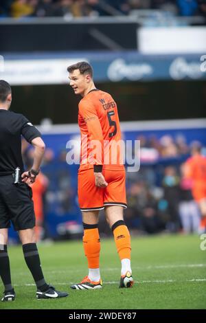 20 gennaio 2024; Loftus Road Stadium, Shepherds Bush, West London, Inghilterra; EFL Championship Football, Queens Park Rangers contro Millwall; Jake Cooper di Millwall Foto Stock