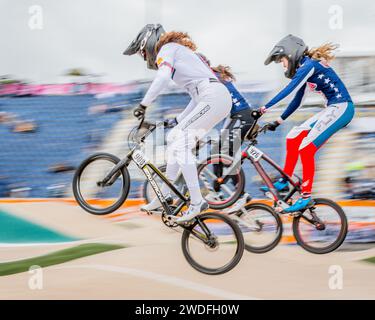 Betsy BAX (GB), Junior Women, ai Campionati del mondo UCI BMX Racing 2023 Foto Stock