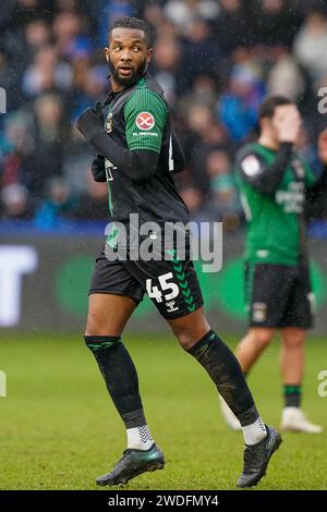 Sheffield, Regno Unito. 20 gennaio 2024. Il centrocampista di Coventry City Kasey Palmer (45) durante lo Sheffield Wednesday FC contro Coventry City FC all'Hillsborough Stadium, Sheffield, Regno Unito il 20 gennaio 2024 credito: Every Second Media/Alamy Live News Foto Stock