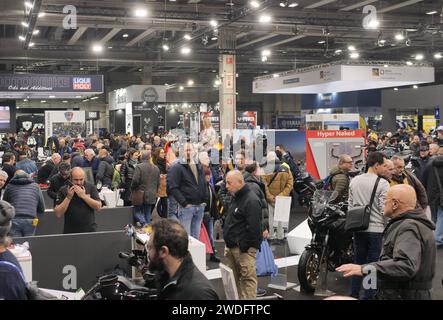 Persone al Motor Bike expo di Verona, Veneto, Italia Foto Stock