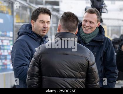 Muenchen, Deutschland. 20 gennaio 2024. Chef-Trainer Argirios Giannikis(TSV 1860 Muenchen). GER, TSV 1860 Muenchen gegen MSV Duisburg, Fussball, 3. Bundesliga, 21 anni. Spieltag, Saison 2023/2024, 20.01.2024. (LE NORMATIVE DFL DFB VIETANO L'USO DI FOTOGRAFIE COME SEQUENZE DI IMMAGINI E/O QUASI-VIDEO). Foto: Eibner-Pressefoto/Heike Feiner Credit: dpa/Alamy Live News Foto Stock