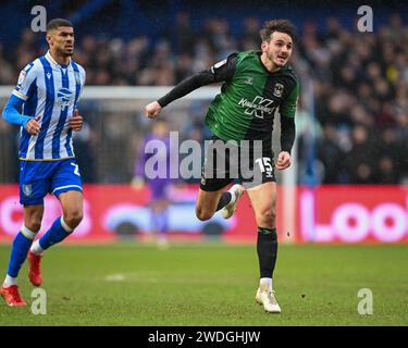 Durante il match per lo Sky Bet Championship Sheffield Wednesday vs Coventry City a Hillsborough, Sheffield, Regno Unito, 20 gennaio 2024 (foto di Craig Cresswell/News Images) Foto Stock