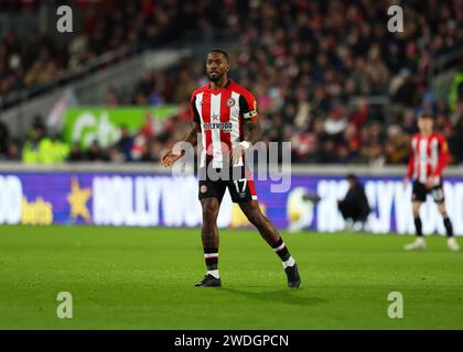 Brentford, Londra, Regno Unito. 20 gennaio 2024; Gtech Community Stadium, Brentford, Londra, Inghilterra; Premier League Football, Brentford contro Nottingham Forest; Ivan Toney di Brentford Credit: Action Plus Sports Images/Alamy Live News Foto Stock