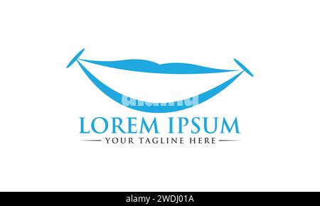 Design del logo Smile.Design creativo e professionale del logo Smile. Illustrazione Vettoriale