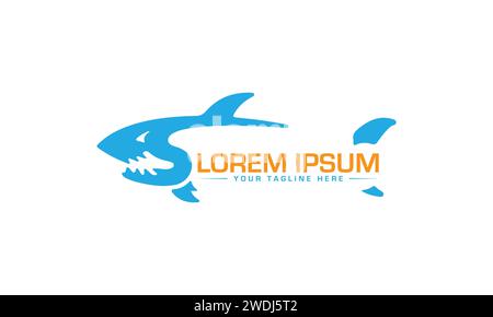 Design con logo Fish. Illustrazione Vettoriale