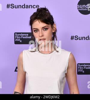 Park City, Stati Uniti. 20 gennaio 2024. Kristen Stewart partecipa alla premiere "Love Lies Bleeding" durante il Sundance Film Festival 2024 al Rey Theatre il 20 gennaio 2024 a Park City, Utah. Foto: C Flanigan/imageSPACE credito: Imagespace/Alamy Live News Foto Stock