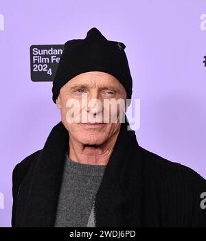 Park City, Stati Uniti. 20 gennaio 2024. Ed Harris partecipa alla premiere "Love Lies Bleeding" durante il Sundance Film Festival 2024 al Rey Theatre il 20 gennaio 2024 a Park City, Utah. Foto: C Flanigan/imageSPACE credito: Imagespace/Alamy Live News Foto Stock