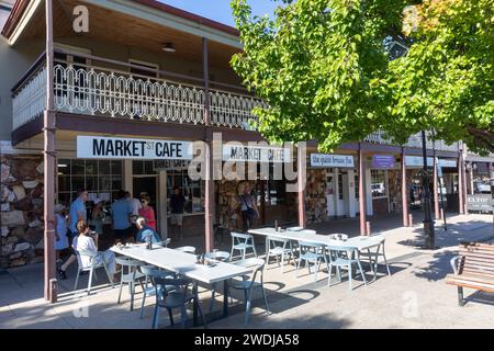 Centro città di Mudgee, Market Street Cafe e caffetteria, New South Wales, Australia, 2024 Foto Stock