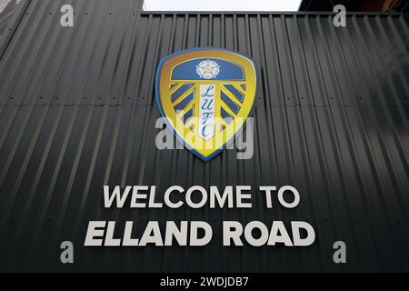 Leeds, Regno Unito. 21 gennaio 2024. Vista generale di Elland Road davanti alla partita del campionato Sky Bet a Elland Road, Leeds. Il credito fotografico dovrebbe leggere: Gary Oakley/Sportimage Credit: Sportimage Ltd/Alamy Live News Foto Stock