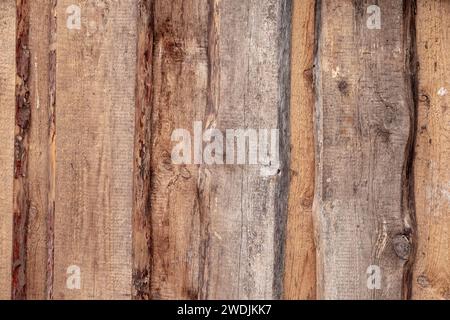 Sfondo verticale della vecchia tavola in legno Foto Stock