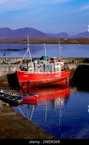 Roundstone Harbour, Galway Foto Stock