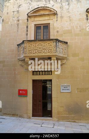 Gozo Museum of Archaeology presso la cittadella di Victoria Foto Stock