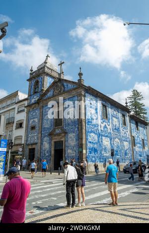 Porto, Portogallo - 12 settembre 2023. Capela das Almas, Santa Catarina. Foto Stock