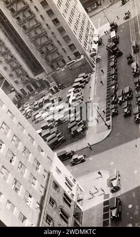 Foto tratta dall'album di una famiglia ebrea italiana (Jarach) in viaggio a New york e all'Expo internazionale di Chicago nell'estate del 1933. Qui una vista dal Wellington Hotel, New York Foto Stock