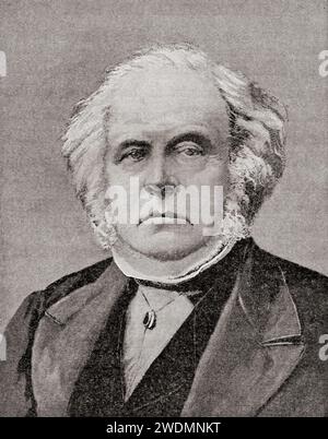 John Bright, 1811 - 1889. Lo statista radicale e liberale britannico, promotore delle politiche di libero scambio. Da History of England, pubblicato nel 1907 Foto Stock