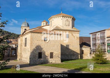 Chiesa di Santa María nella città di Briviesca, provincia di Burgos, Spagna. Foto Stock