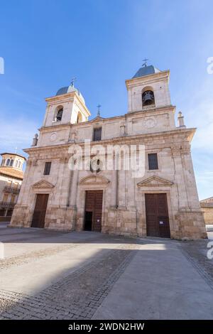 Chiesa di Santa María nella città di Briviesca, provincia di Burgos, Spagna. Foto Stock